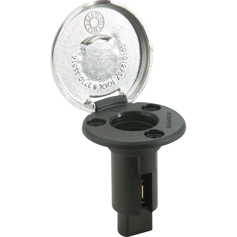 Attwood LightArmor PlugIn Base 3 Pin Stainless Steel Round 910R3PSB7