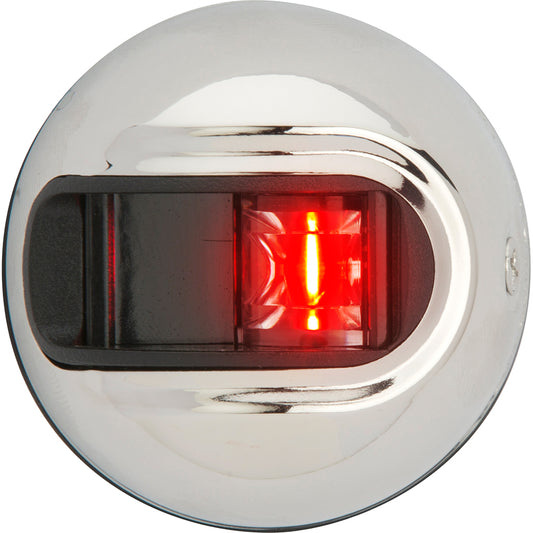Attwood LightArmor Vertical Surface Mount Navigation Light  Port red  Stainless Steel  2NM NV3012SSR7
